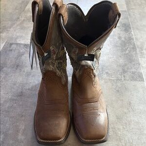 Brown Leather Cowboy Boots